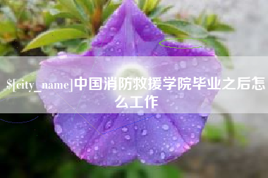 沧县中国消防救援学院毕业之后怎么工作