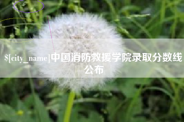 沧县中国消防救援学院录取分数线公布