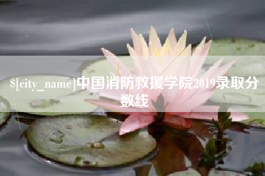 沧县中国消防救援学院2019录取分数线