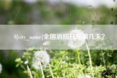 沧县全国消防日是第几天？