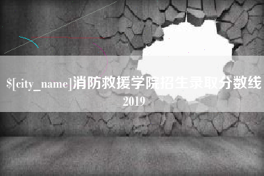 沧县消防救援学院招生录取分数线2019