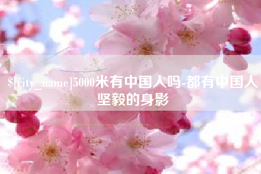 沧县5000米有中国人吗-都有中国人坚毅的身影