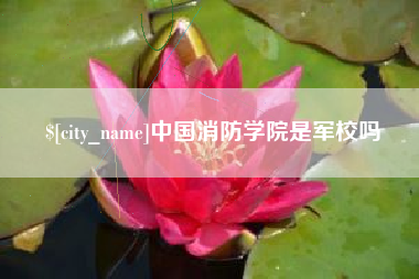 沧县中国消防学院是军校吗