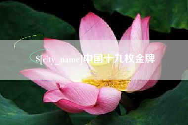 沧县中国十九枚金牌