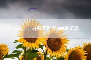 沧县男子世界5000米记录
