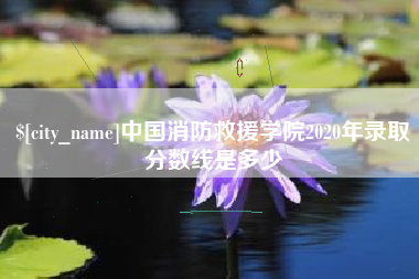 沧县中国消防救援学院2020年录取分数线是多少