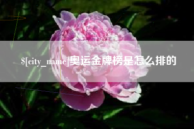 沧县奥运金牌榜是怎么排的