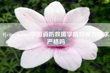 沧县中国消防救援学院对视力要求严格吗