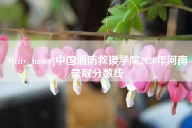沧县中国消防救援学院2020年河南录取分数线