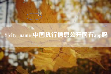 沧县中国执行信息公开网有app吗