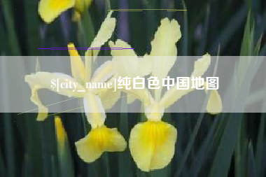 沧县纯白色中国地图