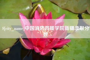 沧县中国消防救援学院新疆录取分数