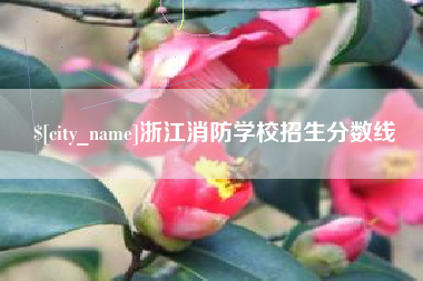沧县浙江消防学校招生分数线