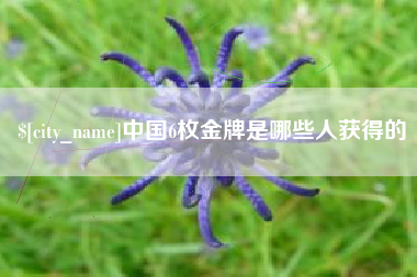 沧县中国6枚金牌是哪些人获得的