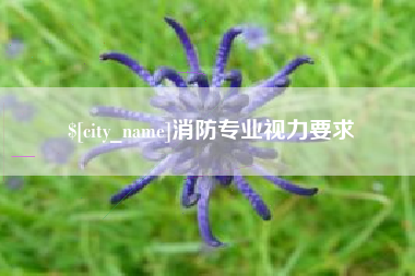 沧县消防专业视力要求