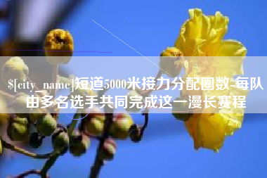 沧县短道5000米接力分配圈数-每队由多名选手共同完成这一漫长赛程