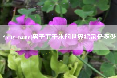 沧县男子五千米的世界纪录是多少