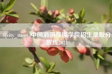 沧县中国消防救援学院招生录取分数线2021