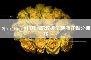 沧县中国消防救援学院浙江省分数线