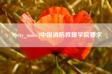 沧县中国消防救援学院要求