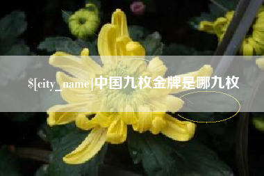 沧县中国九枚金牌是哪九枚