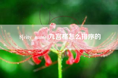 沧县九宫格怎么排序的