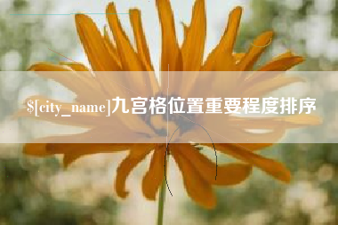 沧县九宫格位置重要程度排序