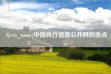 沧县中国执行信息公开网的地点