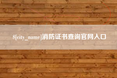 沧县消防证书查询官网入口