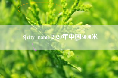 沧县2020年中国5000米