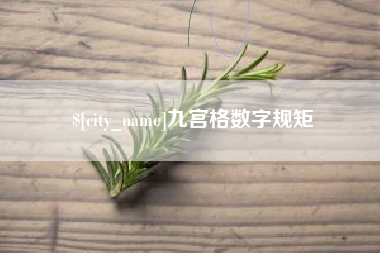 沧县九宫格数字规矩