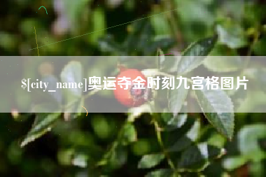 沧县奥运夺金时刻九宫格图片