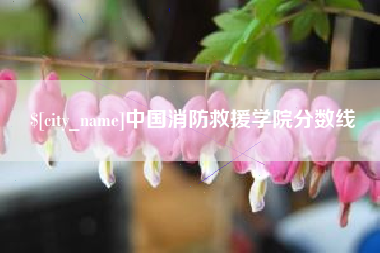 沧县中国消防救援学院分数线